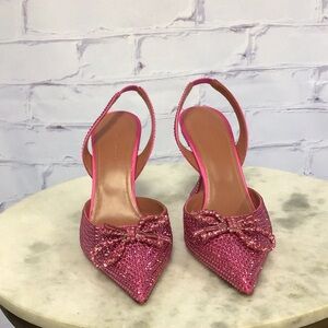 Amina Muaddi bow heels